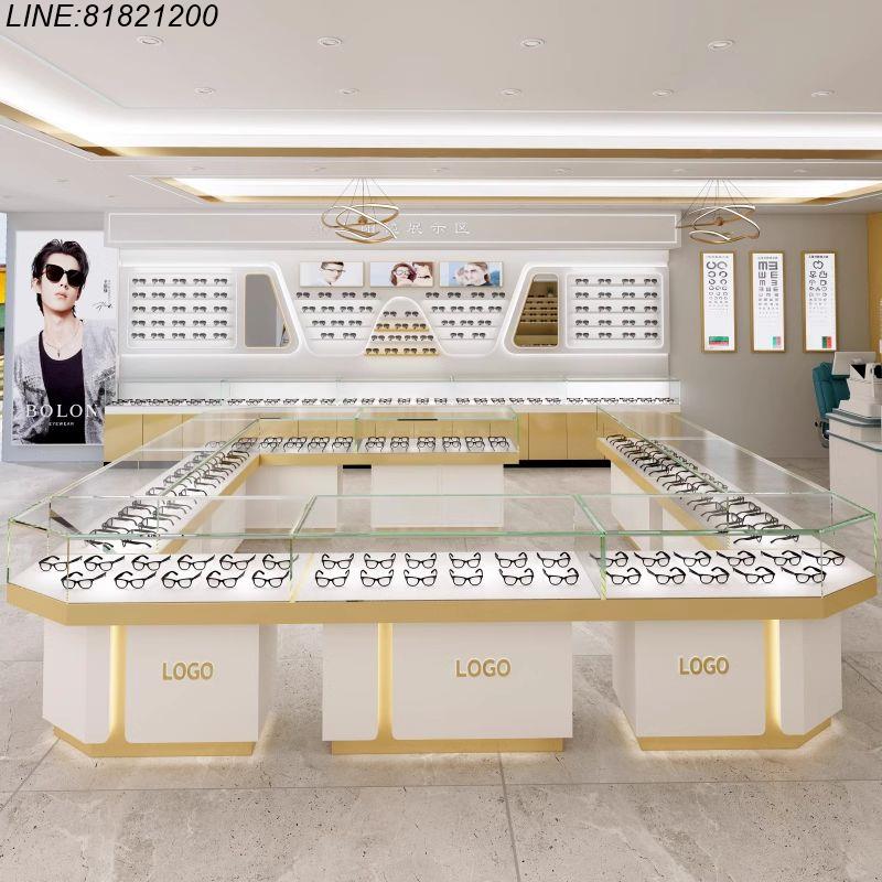 展示櫃 珠寶櫃 產品櫃 首飾櫃 樣品展櫃 模型櫃 免運 開立發票 眼鏡店展示櫃鏡片貨架鋼化玻璃櫃臺訓練桌墨鏡太陽鏡陳列櫃展示架 支援訂製