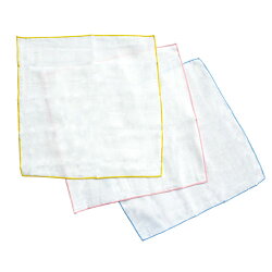 優生 綿羊素色紗布手帕3入【愛買】