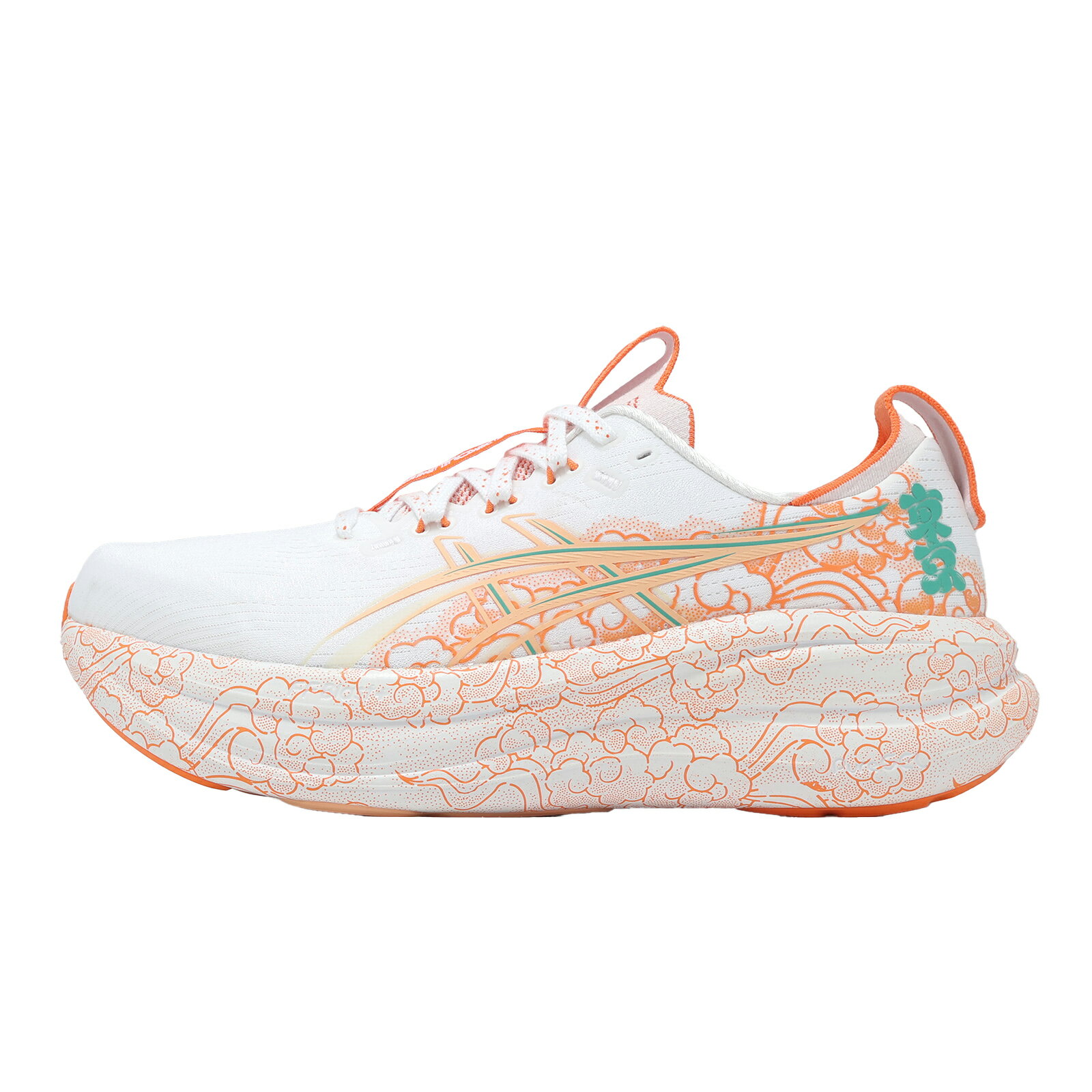 Asics 亞瑟士 慢跑鞋 GEL-Nimbus 28 Tokyo 男鞋 白 橘 東京馬拉松 1013A207100