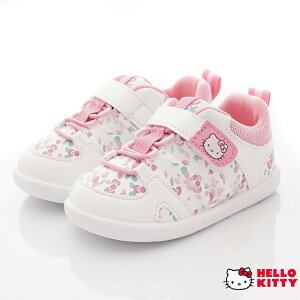 卡通-Hello Kitty小花機能鞋墊款722142白粉(寶寶段)
