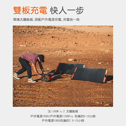 【電小二】戶外電源100W太陽能板 DXE100【App 4%回饋】 7
