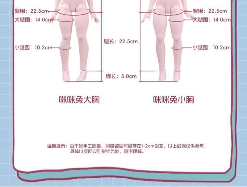 川澤百貨】imomodoll咪咪兔2.0素體四分娃膠皮imomo身體MJD BJD mdd