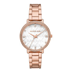 送禮首選★Michael Kors 魅力晶鑽時尚腕錶-玫瑰金-MK4594-38mm 附提袋【全館滿額折價】