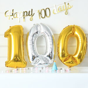 成人生日聚會18歲數字鋁膜氣球0123456789金色銀色裝飾布置用品
