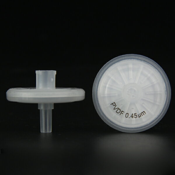《Labfil》PVDF 針筒過濾器 疏水(雙層膜)【100個/盒】 直徑25mm 孔徑0.45μm 實驗儀器 小飛碟