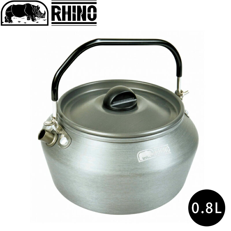 【露營趣】犀牛 RHINO K-55 鋁合金造型茶壺 0.8公升 鋁合金茶壺 咖啡壺 燒水壺 炊具 露營 野營