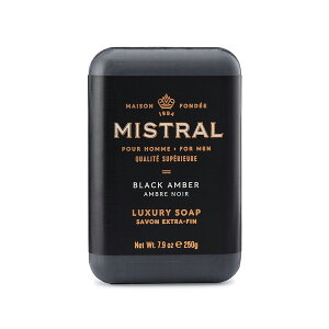 【紳士用品專賣】美國 Mistral - 黑琥珀 紳士香氛皂（Black Amber）