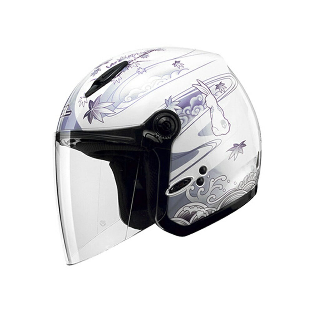 【SOL Helmets】27Y開放式安全帽 (月兔_珍珠白/銀) ｜ SOL安全帽官方商城