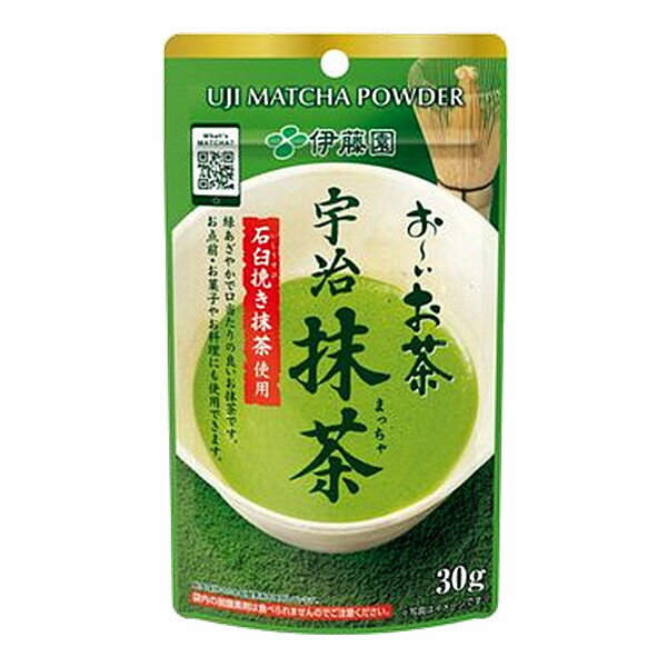 【江戶物語】伊藤園 ITOEN 宇治抹茶粉 30g 石臼挽抹茶 綠茶 抹茶 日本綠茶 茶粉 日本必買 日本原裝