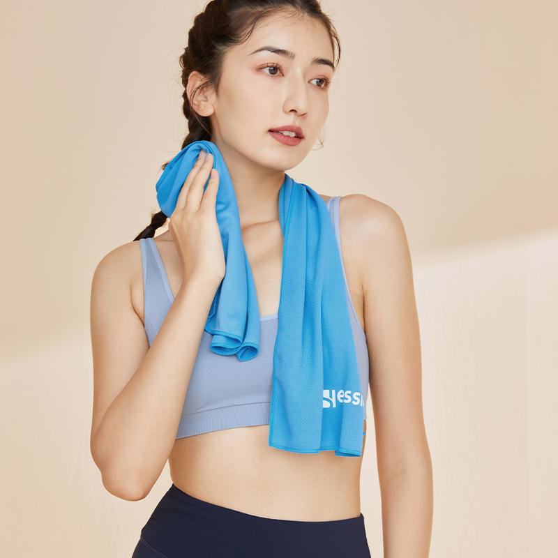 冰涼毛巾/冷感毛巾 運動冷感毛巾夏季男女健身房擦汗巾便攜吸濕速干輕便易收納加長【HZ69846】