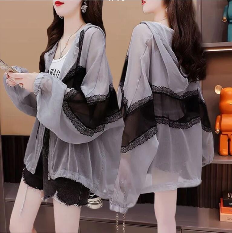 防曬服外套女夏季寬松慵懶風洋氣設計感休閑百搭上衣【步行者戶外生活館】