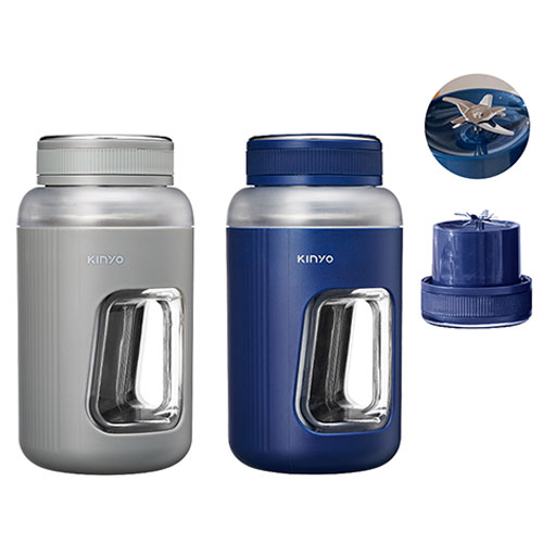 KINYO 無線隨行杯果汁機 藍 JRU-750【愛買】 1