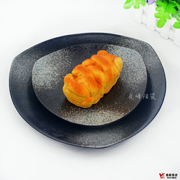 【堯峰陶瓷】日式雲海天目系列8.5吋-11吋 三角淺式盤(單入)水果 壽司盤|創意料理盤|套組餐具系列|日式餐具系列