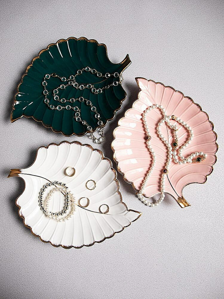 飾品展示 飾品收納 首飾展示 首飾收納 飾品展示架創意陶瓷小擺件店鋪陳列柜臺項鏈架子戒指首飾展示托盤