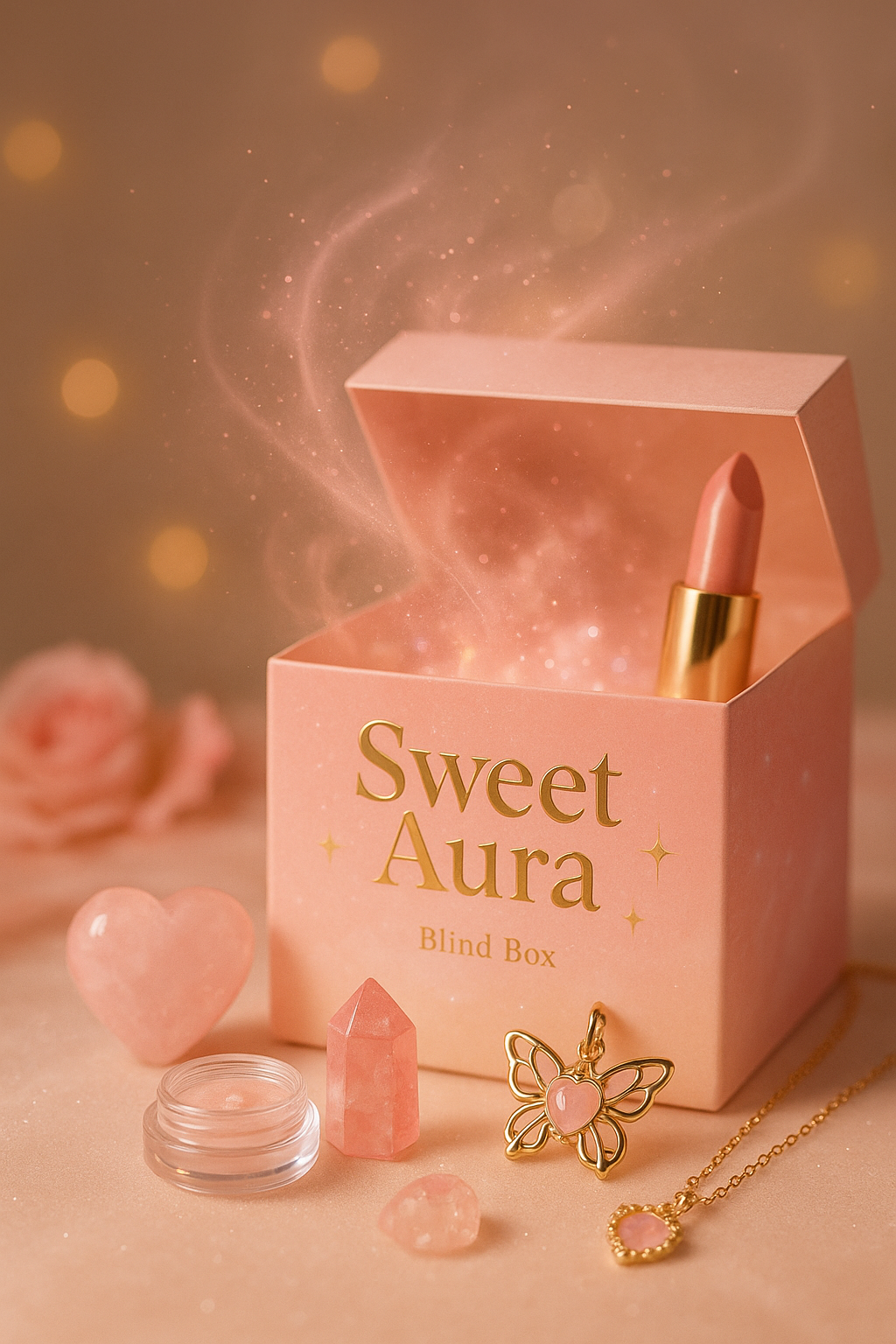 【盲盒驚喜組】Sweet Aura 蜜糖磁場｜招桃花・好人緣・水晶飾品禮盒