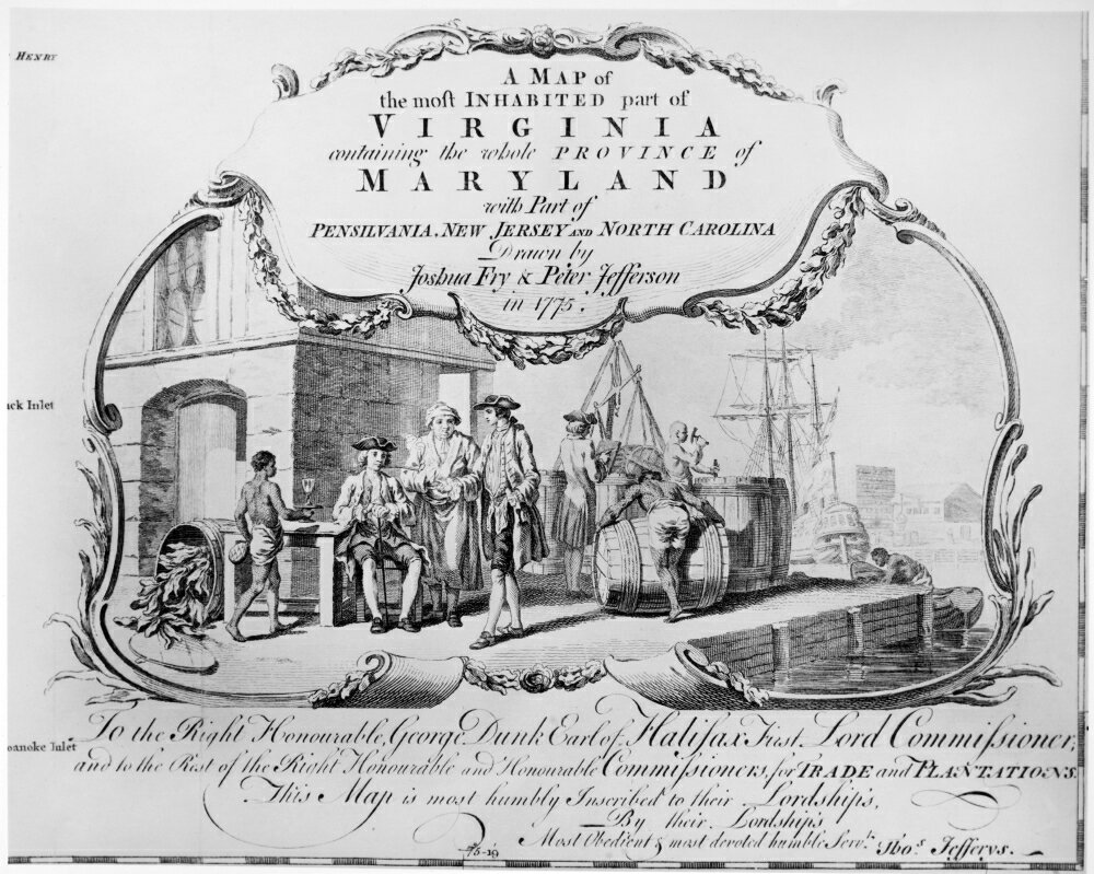 Colonial Virginia 1775 Ndetail From A Map Of The Most Inhabited Part Of   1127e88dc654ab3a295add 