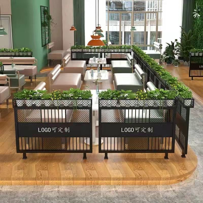 【最低價】【公司貨】定制鐵藝隔斷火鍋店隔斷中式鐵藝花架矮隔斷隔斷屏風網紅隔斷餐廳 4