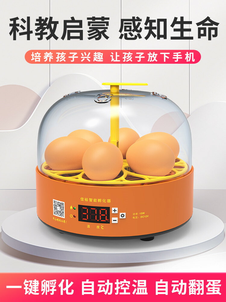 110V 孵化器小型家用全自動智慧孵化機兒童迷你孵蛋器雞鴨鵝鴿子孵化箱 交換禮物