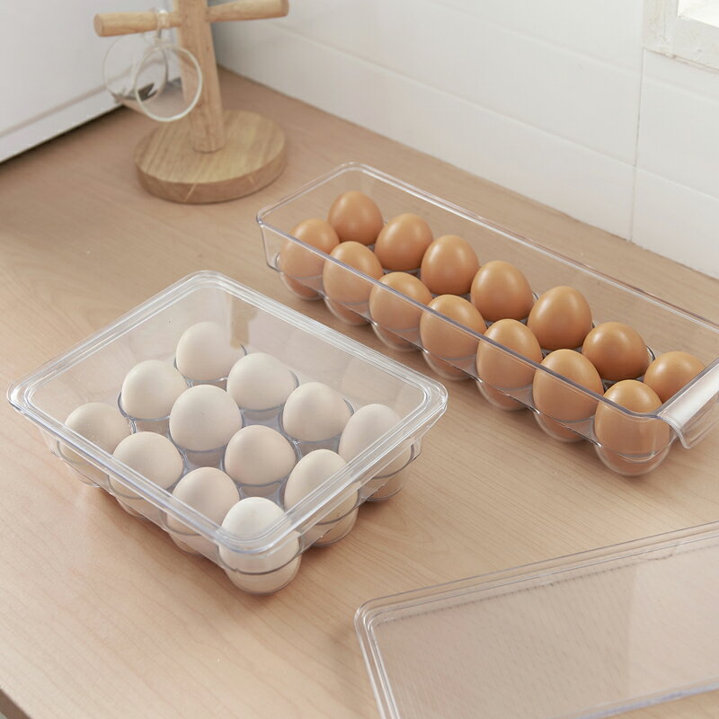 冰箱保鮮盒廚房放裝雞蛋的收納盒速凍餃子托盤家用食品盒防震蛋架