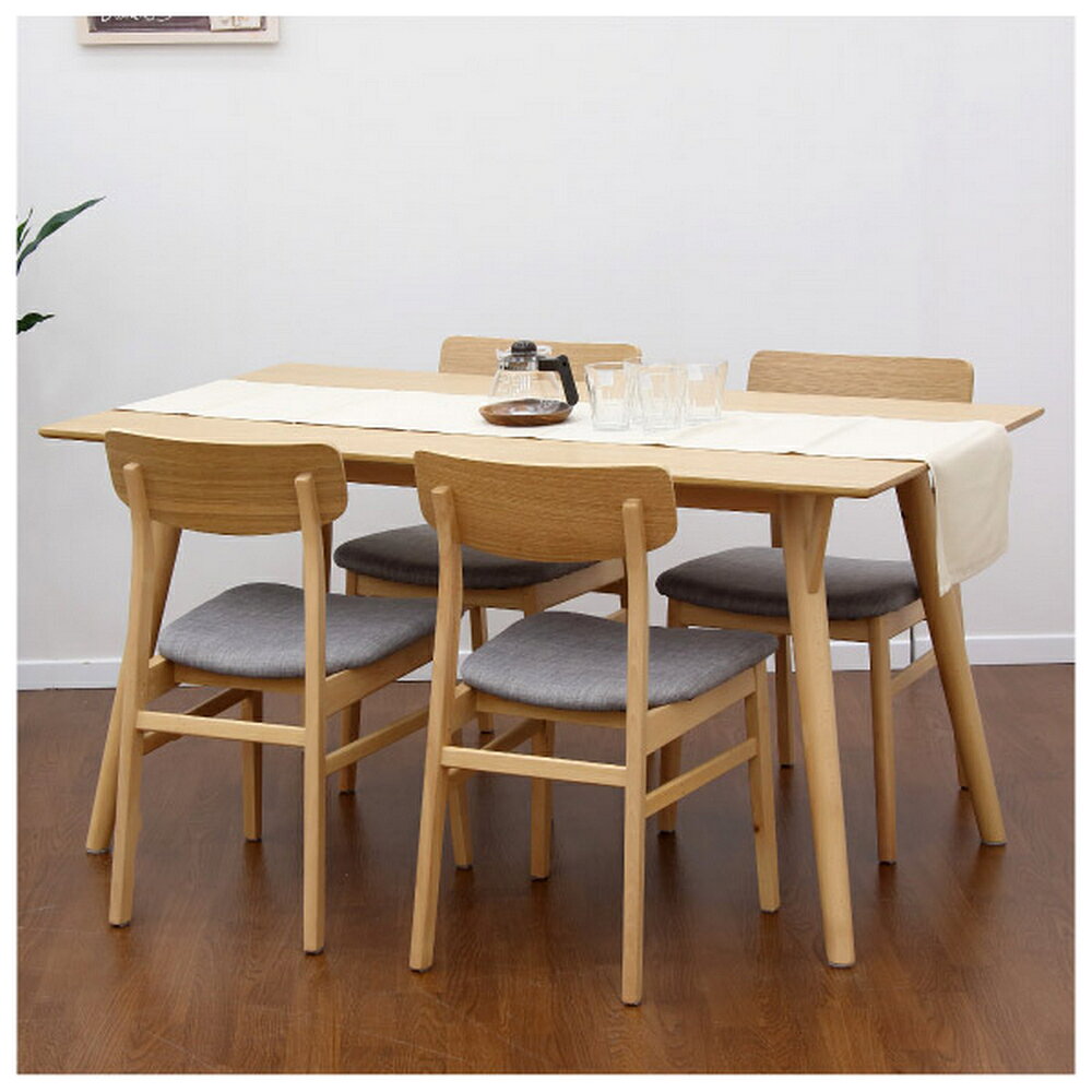 ◆木質餐椅 FILLN3 LBR/GY 45 NITORI宜得利家居 4