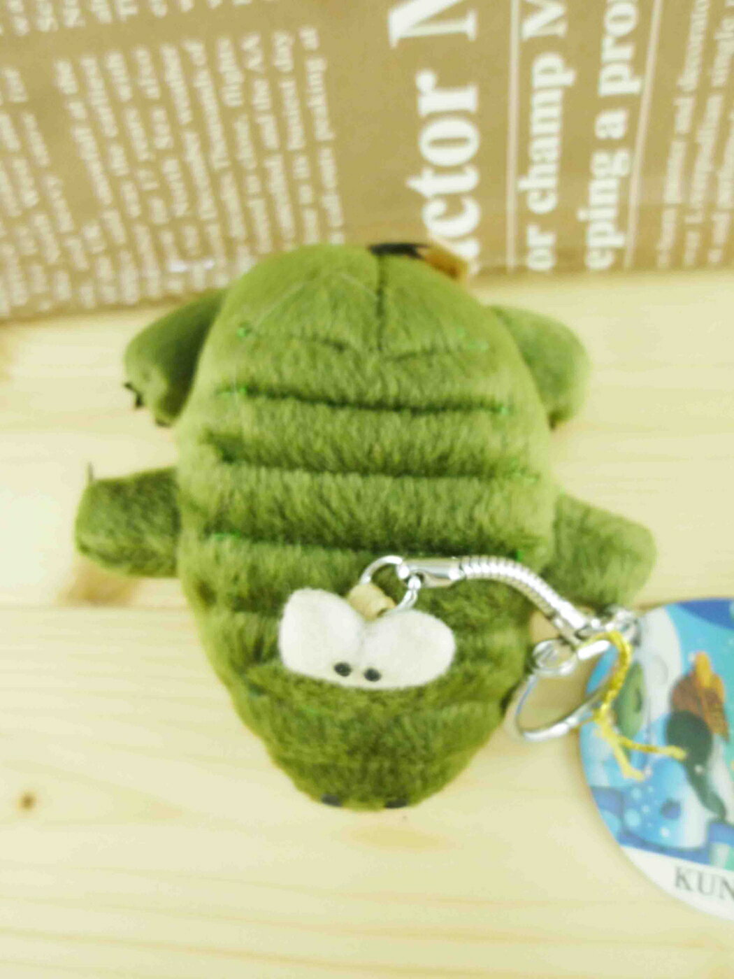【震撼精品百貨】San-X動物家族 鱷魚 絨毛鎖圈-綠 震撼日式精品百貨