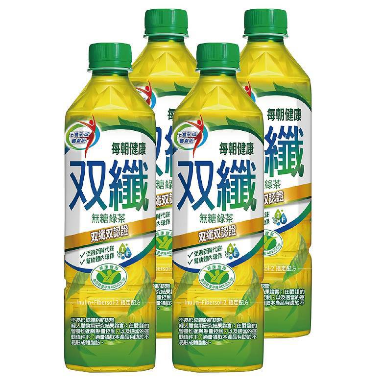 每朝健康 雙纖綠茶(650mlx4瓶/組) [大買家]