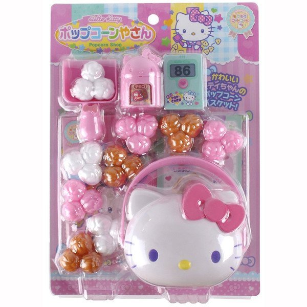 真愛日本 爆米花玩具 粉 三麗鷗 kitty 凱蒂貓 扮家家酒 兒童玩具 幼兒玩具 玩具 4902923143849