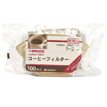 金時代書香咖啡 日本 101 無漂白咖啡濾紙 100入袋裝 (1-2人用) HG3255-1