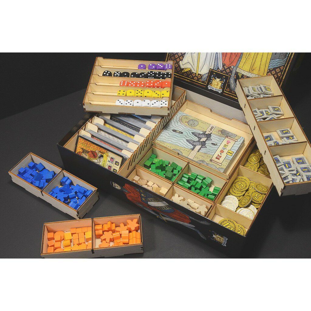 【桃園桌遊家】特魯瓦 Troyes 桌遊收納盒【附白膠】【烏鴉盒子收納盒】 3