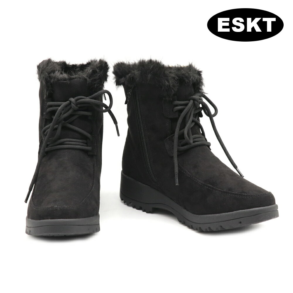 ESKT 女短筒雪鞋 SN265 / 城市綠洲 (雪靴 防潑水 刷毛 冰爪)