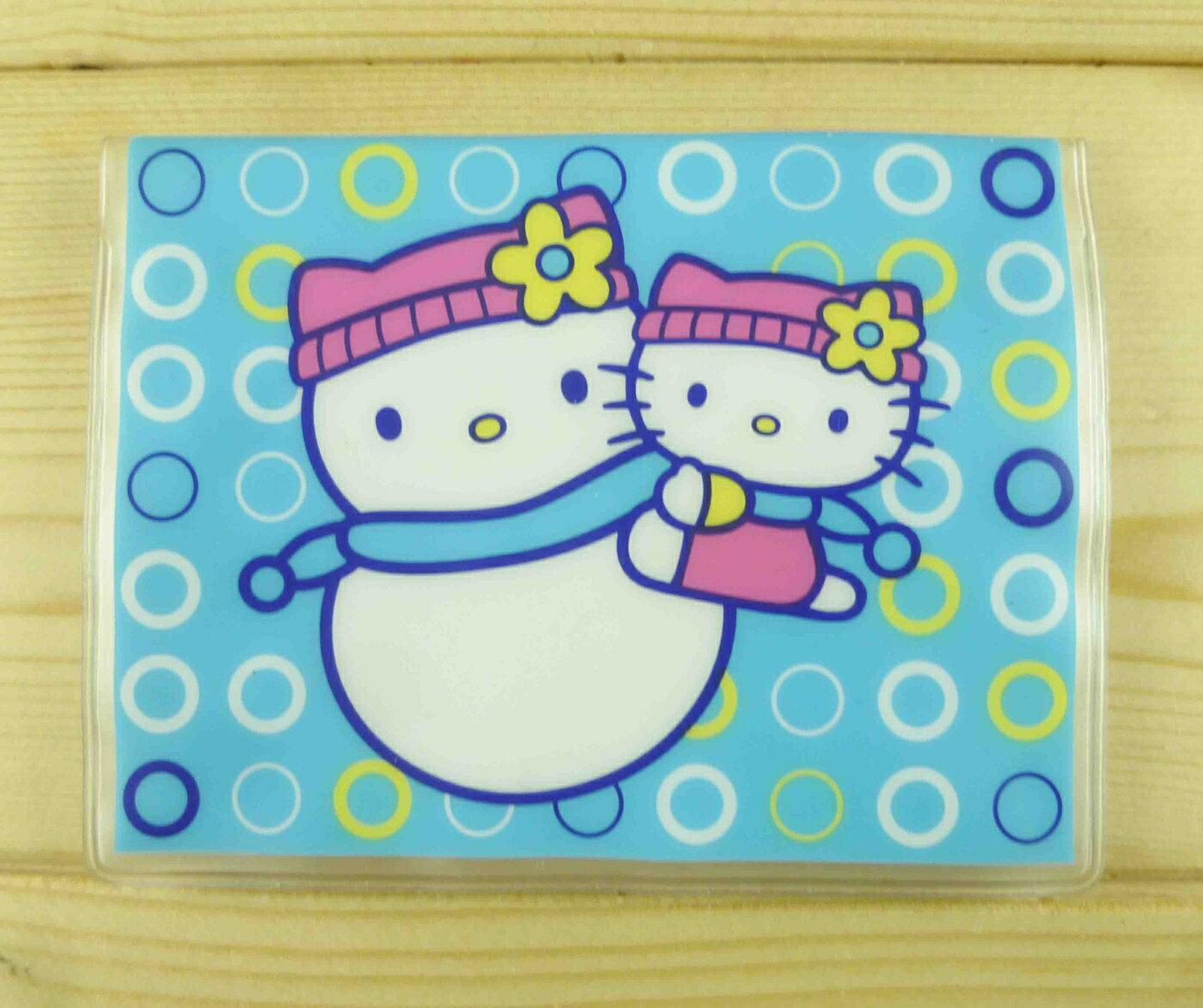 【震撼精品百貨】Hello Kitty 凱蒂貓 KITTY卡片套-藍雪人 震撼日式精品百貨