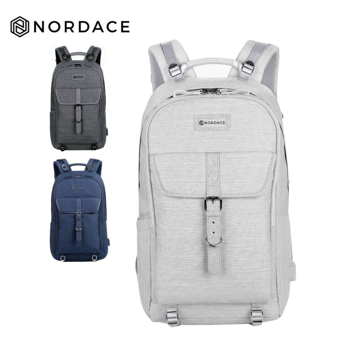 Nordace Comino|旅行包 後背包 肩背包 USB充電 斜背包 手提包 胸包 側背包-3色可選-灰色