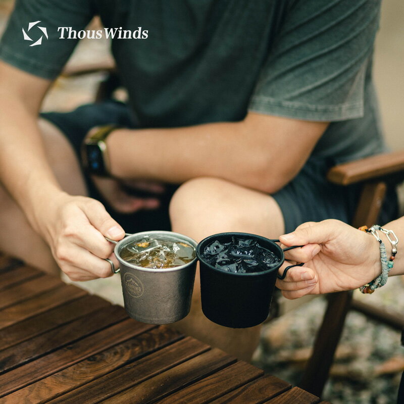 【現貨】Thous Winds千風戶外水杯便攜雪拉杯350ML不鏽鋼露營咖啡杯啤酒杯【Snowbelle優選】