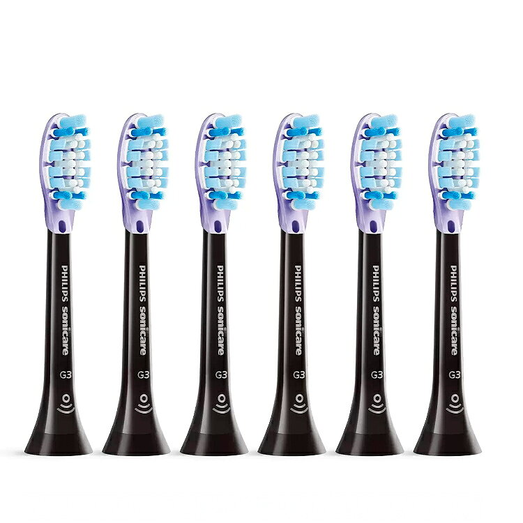 [COSCO代購6] C151105 飛利浦 Sonicare G3 智能護齦刷頭 6入 HX9053 黑