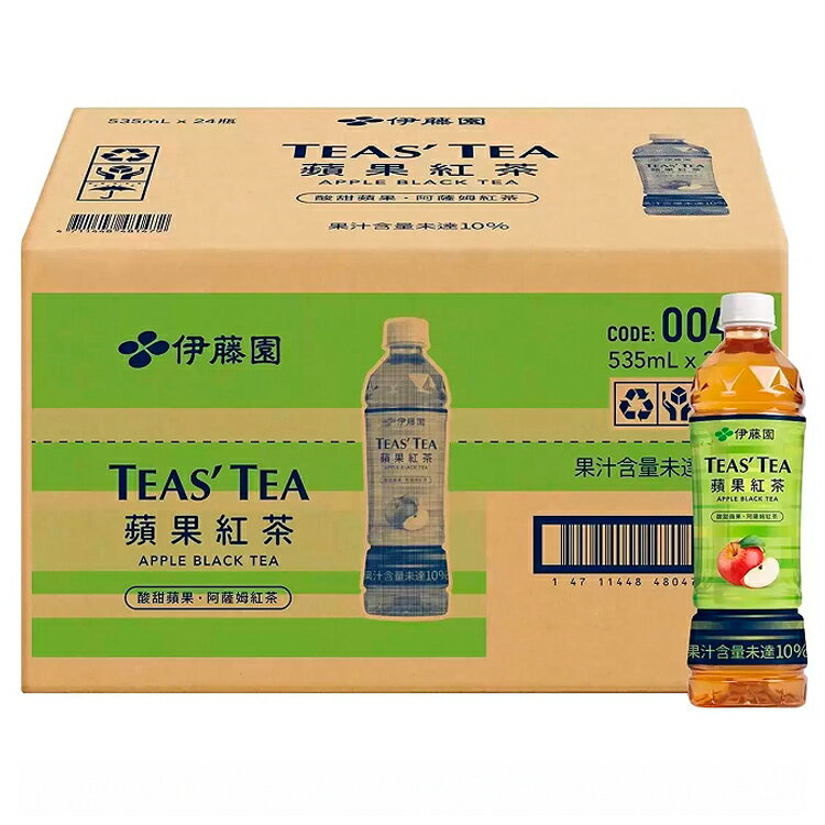 [COSCO代購5] 單次運費限購一組 C125247 Ito-En 伊藤園 Teas' Tea 蘋果紅茶 535毫升 X 24瓶