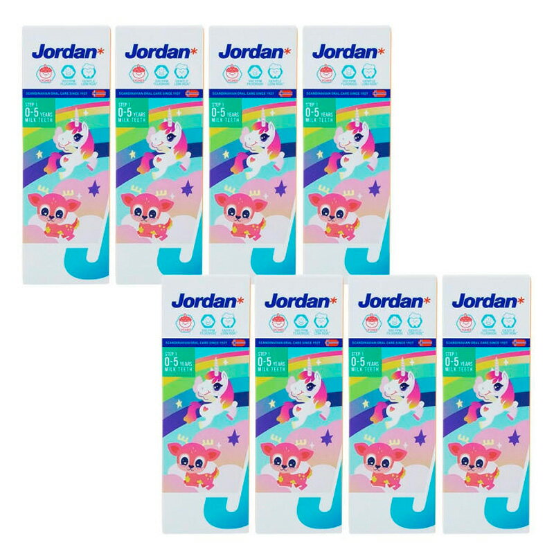 點數11%｜[COSCO代購5] D156503 Jordan 0-5歲兒童牙膏 含氟500ppm 荔枝口味 75公克 X 8入