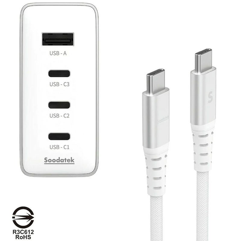 [COSCO代購6] 促銷到9月30號 D157488 Soodatek GaN PD140W 氮化鎵急速充電 USB-C 套裝