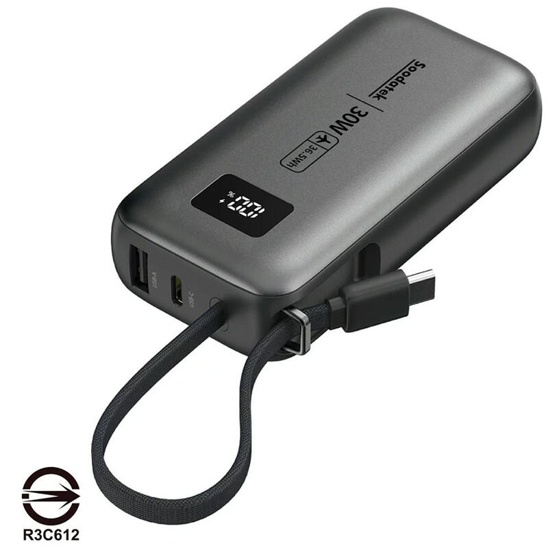 [COSCO代購6] C159118 Soodatek PD30W 10000mAh 行動電源 (帶USB-C充電線)