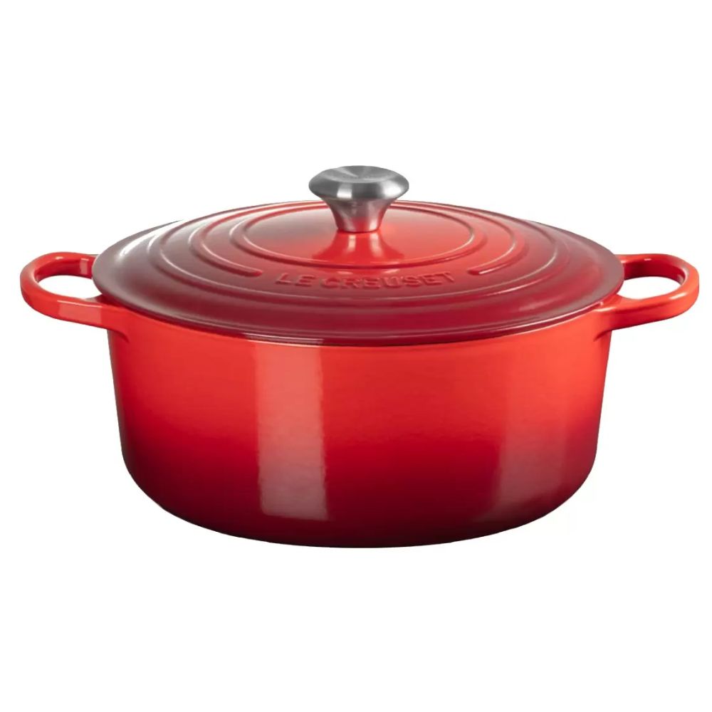 [COSCO代購6] 促銷到10月30號 D151289 Le Creuset 雙耳圓形鑄鐵鍋 含鋼頭鍋蓋 28公分 櫻桃紅