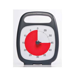 [3美國直購] Time Timer PLUS 手提式視覺倒數計時器 60分鐘-黑色 用於教室辦公室家庭學校 靜音操作