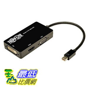 <br/><br/>  [美國直購] Tripp Lite Keyspan Mini Displayport to VGA/DVI/HDMI, All-in-One Cable Adapter, 適配器<br/><br/>