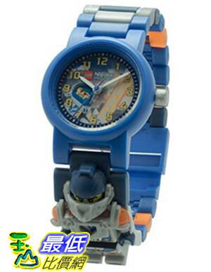 [美國直購] LEGO Kids 8020523 人偶兒童手錶 Nexo Knights Aaron Analog Plastic Minifigure Link Watch