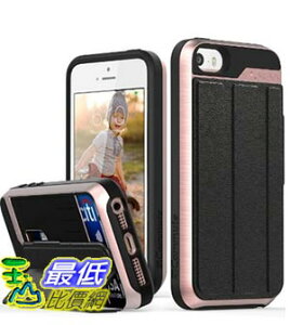 [美國直購] Vena iPhone SE/5S/5 Case 玫瑰金/銀灰兩色 手機殼 保護殼 皮套 [vCommute] Wallet Flip Leather Back