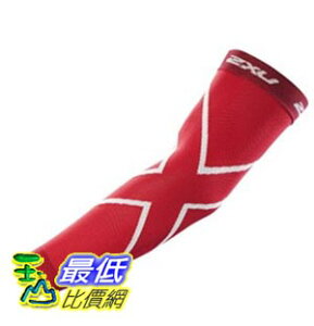 [美國直購] 2XU Compression Recovery Arm Sleeves 臂袖 L (Red)