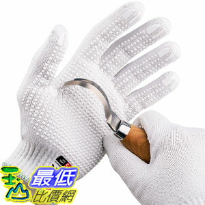 [106美國直購] 防切手套 防割手套 NoCry Cut Resistant Protective Work Gloves with Rubber Grip Dots Tough and Durable Stainless Steel