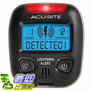 [4美國直購] AcuRite 02020 閃電偵測器 Portable Lightning Detector_TT1