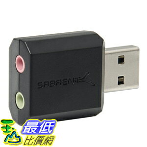 <br/><br/>  [美國直購] Sabrent AU-MMSA 音源轉接頭 USB External Stereo Sound Adapter for Windows and Mac<br/><br/>