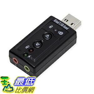 [美國直購] SYBA SD-CM-UAUD71 音源轉接頭 Virtual 7 Surround Sound USB External Adapter for Windows Mac