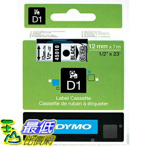 [美國直購] DYMO 45010 High-Performance Permanent Self-Adhesive D1 Polyester Tape 1/2 inch x 23' 標籤紙
