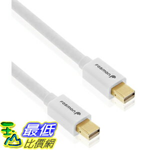 [美國代購] Fosmon (10 FT) HD8056 - UL Certified - Gold Plated Mini DisplayPort Cable (Mini DP/mDP) 連接線